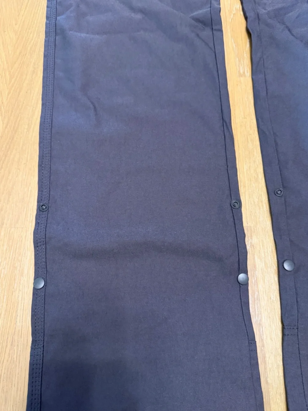 Outdoor Hiking Cargo Trail Pants Stretch Snap Hem Charcoal Prana 35x32 NWT